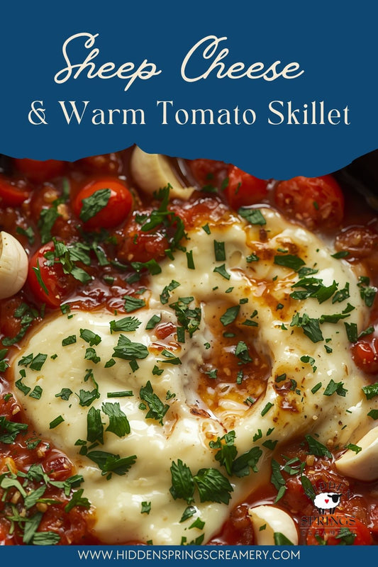 Warm Tomato & Sheep Milk Cheese Skillet