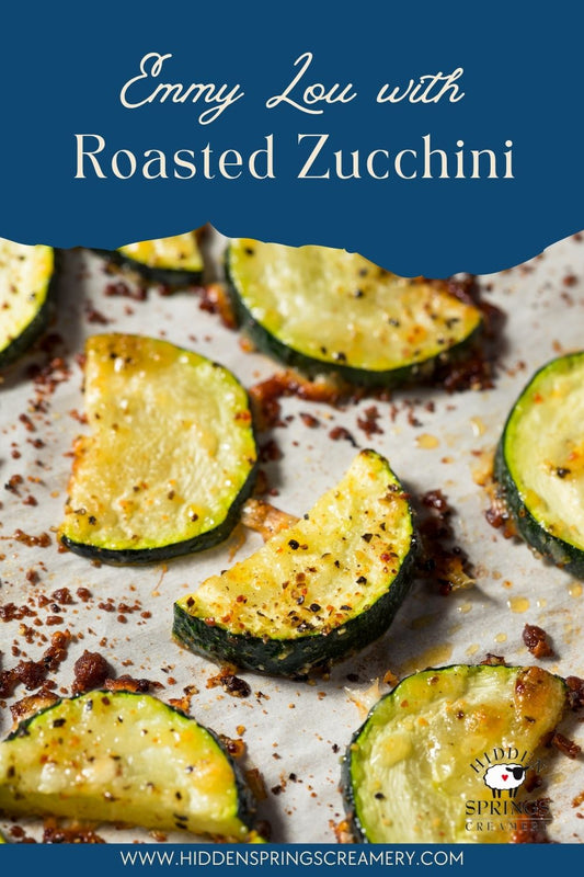Roasted Zucchini with Shaved Emmy Lou
