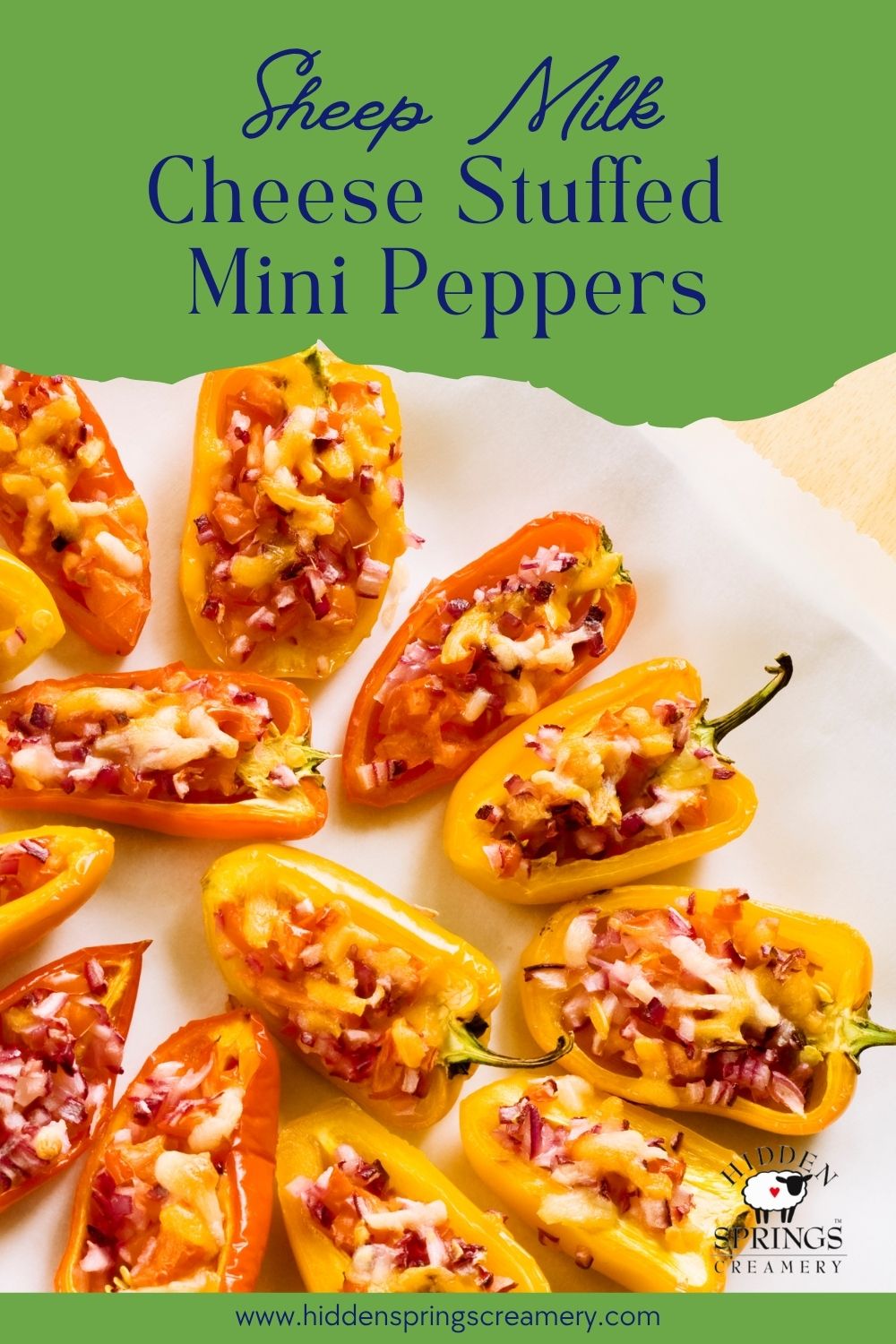 Sheep Milk Cheese Stuffed Mini Peppers