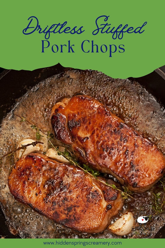 Creamy Garlic & Herb Driftless Stuffed Pork Chops